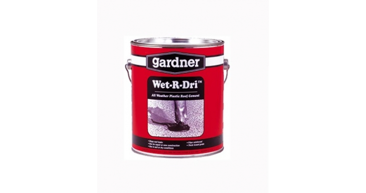    Gardner Wet-R-Dri Roof Cement 3,4    